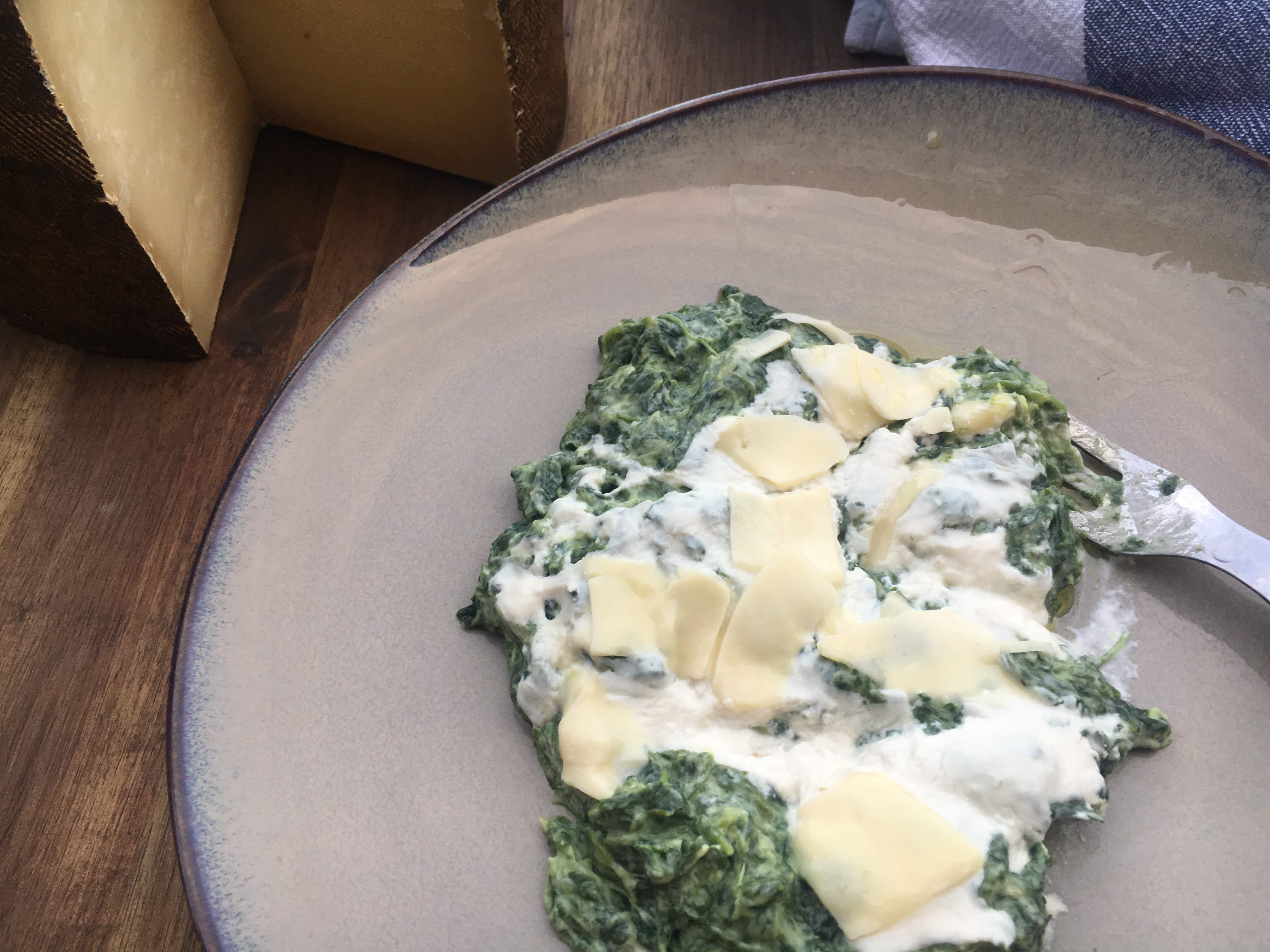 Verdura fresca a la crema